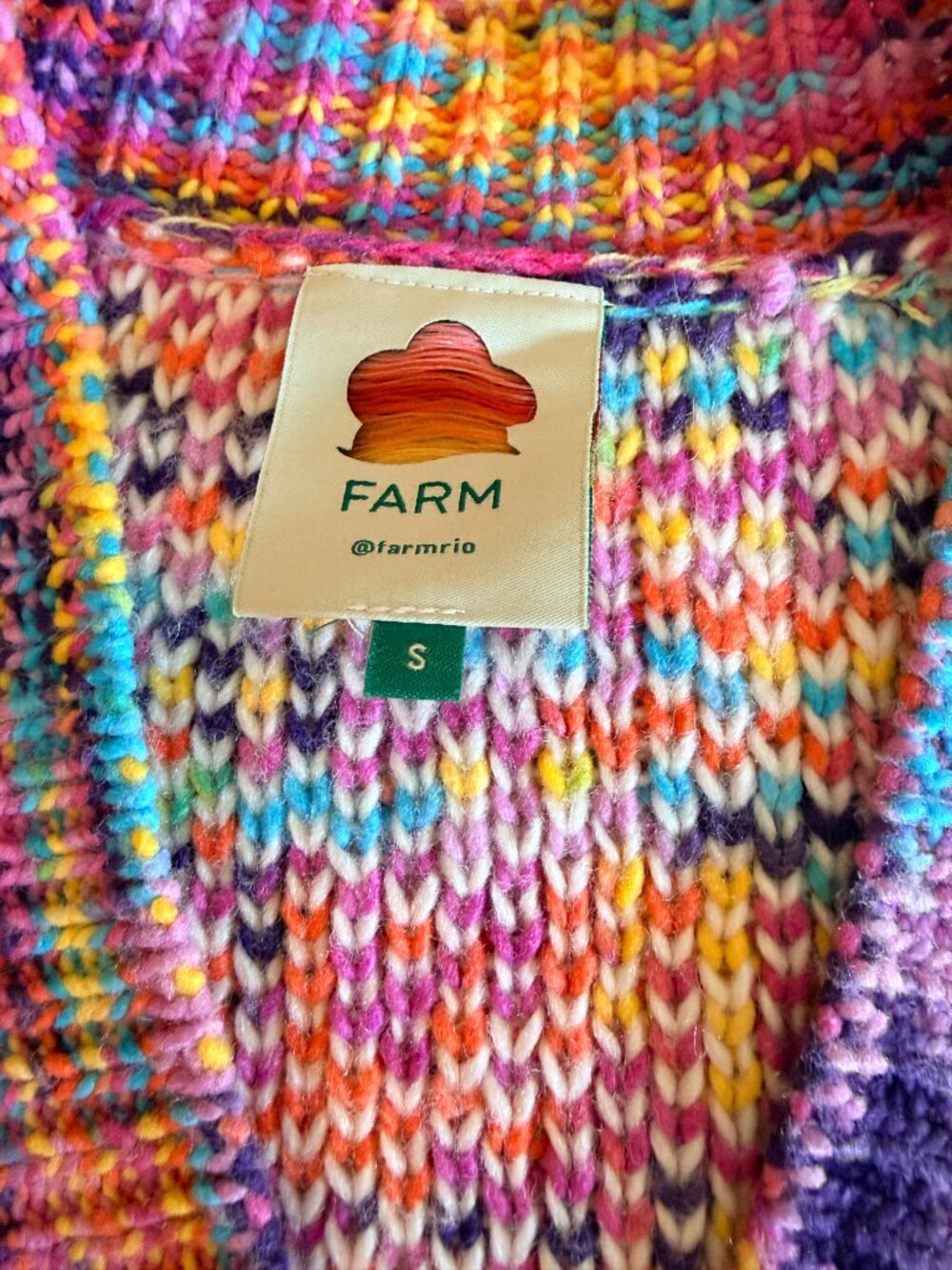 Farm Rio Multicolored Wild Hearts Cardigan - Picture 6 of 16